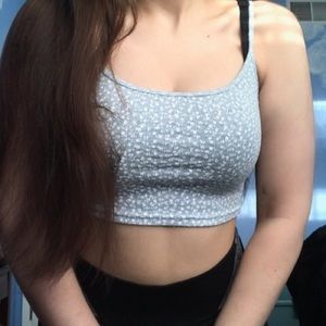 Brandy Melville NWT Light Blue Skylar Tank Top w/ tiny eyelets 💙